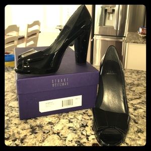 Stuart Weitzman Black Patent Pumps
