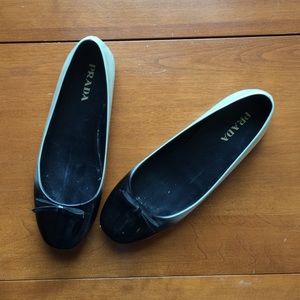 Authentic Prada ombré ballet flats