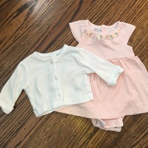 Matching dress and cardigan