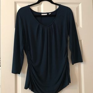 Women's NY&CO cerulean blue stretch shirt, size L