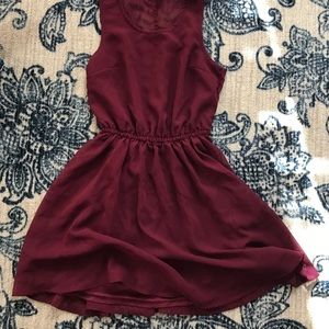 H&M Maroon Swing Dress