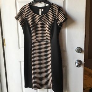 NWOT- Black & Tan Cocktail Dress - Emma & Michelle