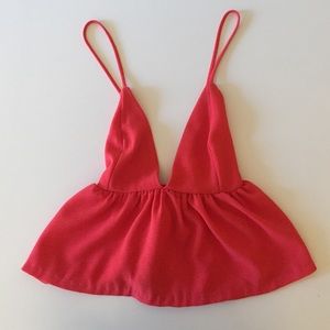 Peplum crop top size small