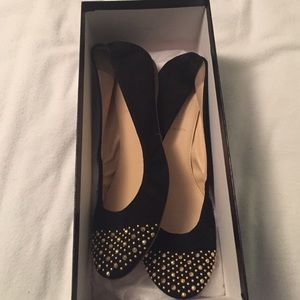 J Crew Cece Suede Studded Flats
