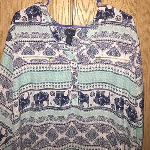 Cute elephant pattern shirt 🐘