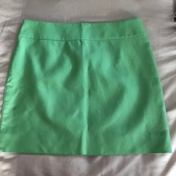 Green j crew skirt