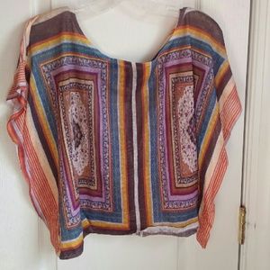 Boho short sleeve top