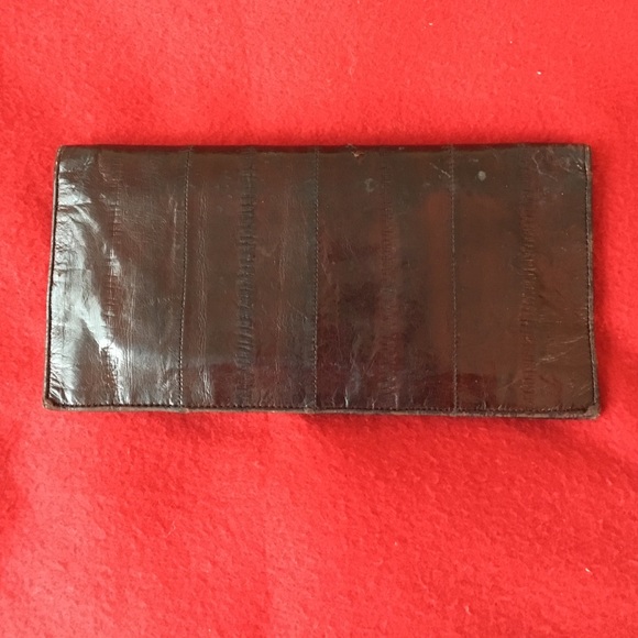 Eel clutch wallet (handmade)