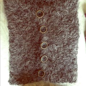 BRAND NEW Simply Noelle Sequin Scarf with Buttons