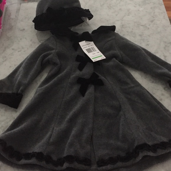 Two piece coat and hat set