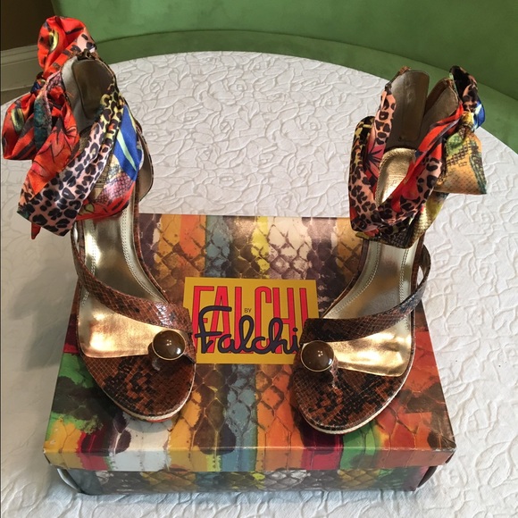Falchi Wedge Sandals - Picture 3 of 4