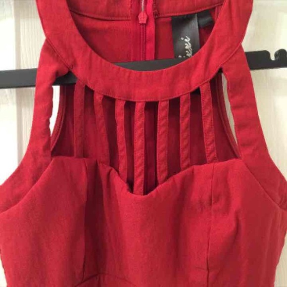 Red Bodycon Dress - Picture 4 of 4