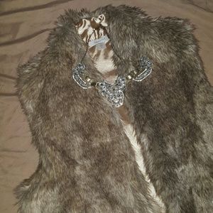 fur vest