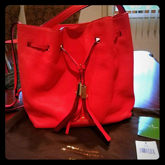 Kate Spade Coral leather crossbody