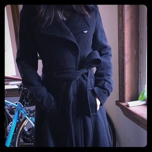 Nice Black wool peacoat UK size 8