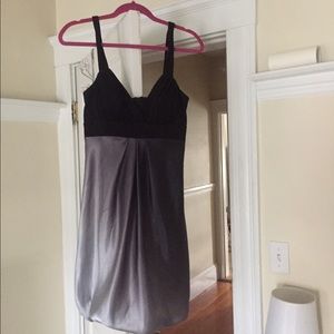 Beautiful silver and black dress.