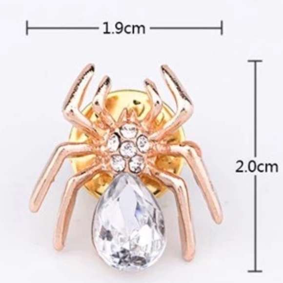 (M3) Gold spider Brooch - Picture 3 of 3