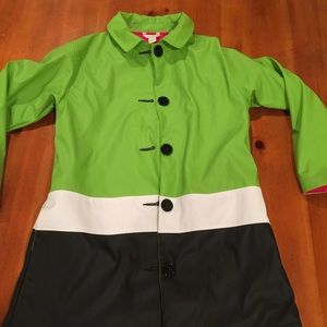 KC Parker Green/Blue Girls Rain Coat