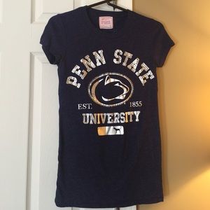 VS Pink Penn State Shirt with Rhinestones