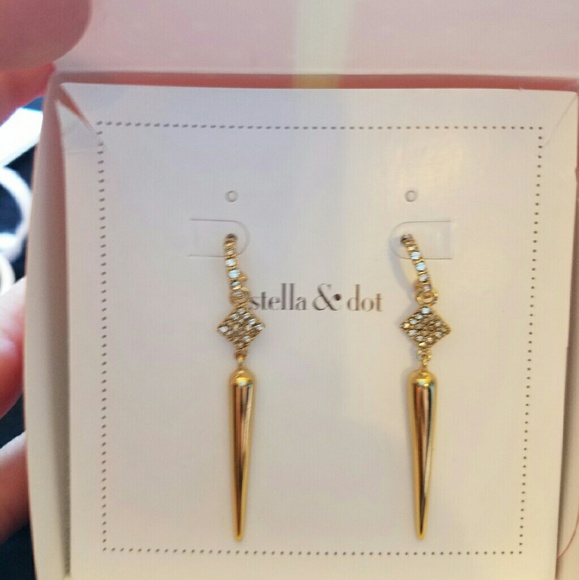 Stella and Dot Bianca earrings-Gold