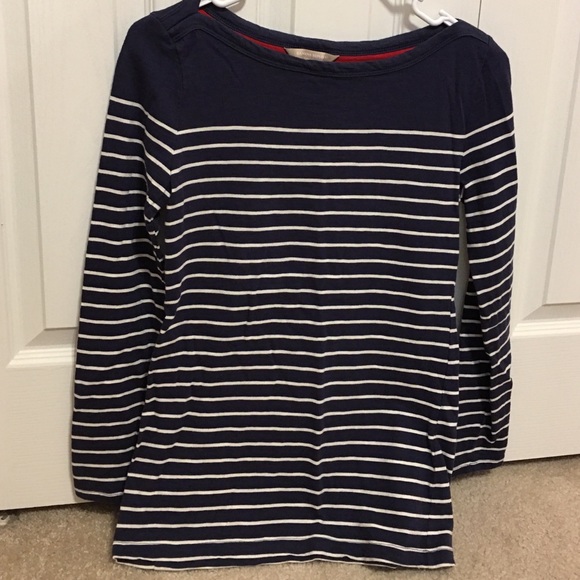 Navy and white long sleeve