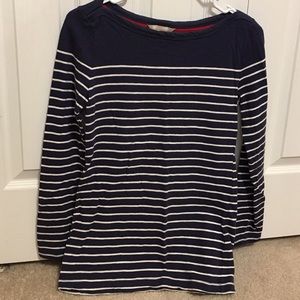 Navy and white long sleeve