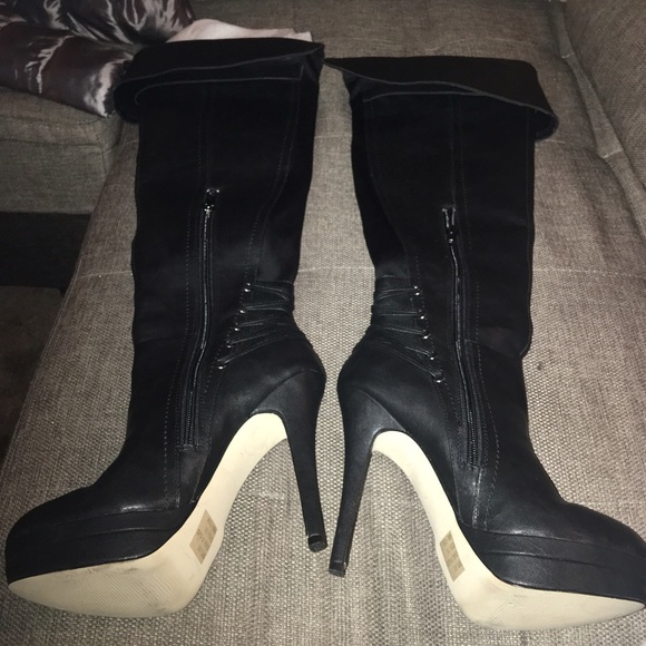 Westcott Knee High Boots Black | Princess Polly Tight high boots