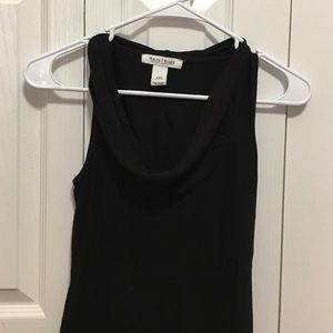 Black sleeveless top