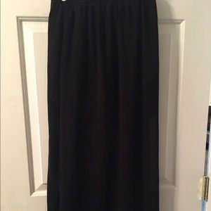 Black maxi skirt