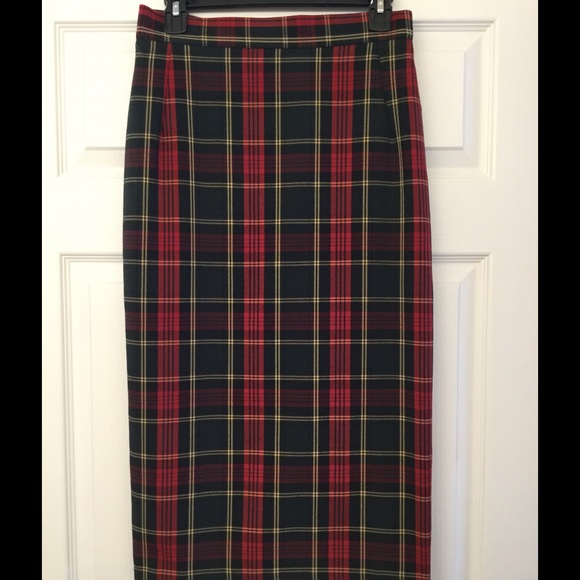 Sexy Vintage retro U.K. plaid pencil skirt - Picture 5 of 6