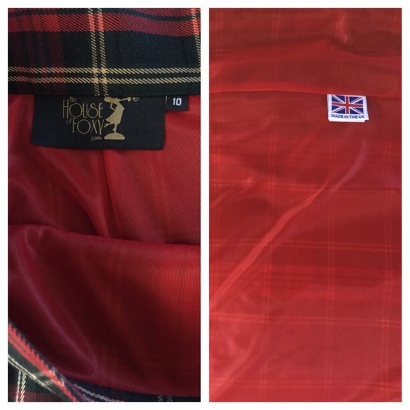 Sexy Vintage retro U.K. plaid pencil skirt - Picture 4 of 6