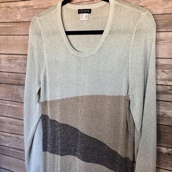 Venus Silver, Gold & Black Sweater Dress - Picture 3 of 4