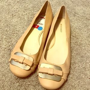 Nine West Nude Flats
