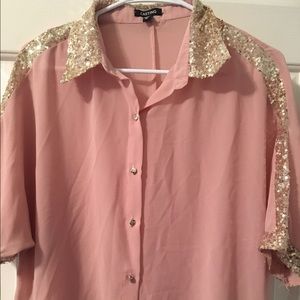 Blush blouse