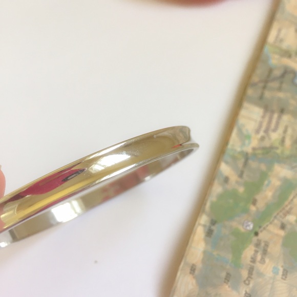 Monet Silver Tone Bangle Bracelet - Picture 2 of 2