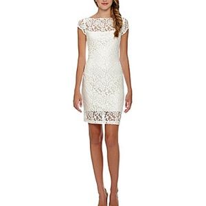 Sz 7-8 White Summer Dress B.Darlin. NWT!