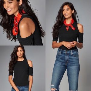 Abercrombie & Fitch Cold Shoulder Top