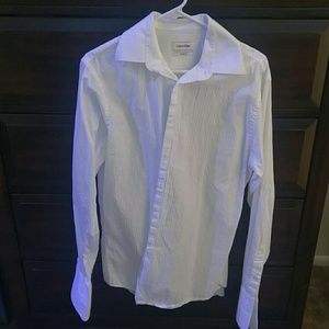 Men's white Calvin Kline button up