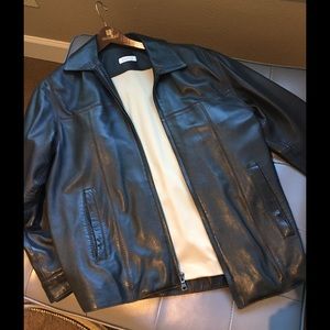 Barneys New York 100% leather jacket