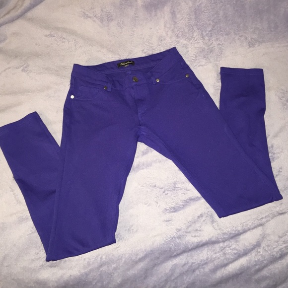 Blue Skinny Pants