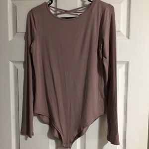 Cross Cross Back Bodysuit