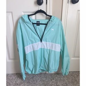 PINK windbreaker/rain jacket. M/L