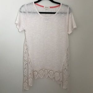 NWT Floral Crochet Top