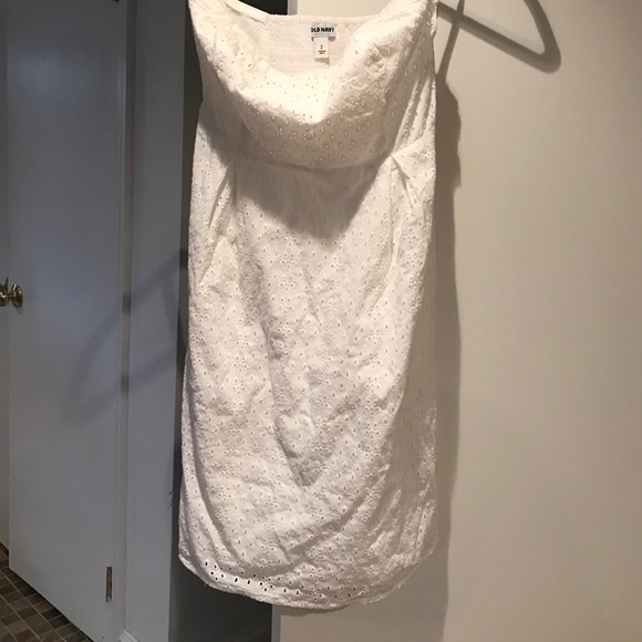 Old Navy Strapless White Dress