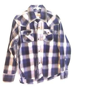 Boys wrangler (snap) button down