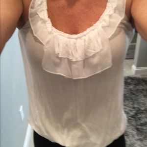 CAbi Tops - CAbi tissue tank with ruffle CAbi Tops - CAbi tissue tank with ruffle
