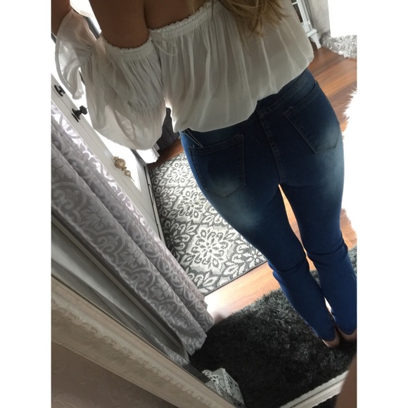 •LAST•Super stretch blue jeans - Picture 2 of 4