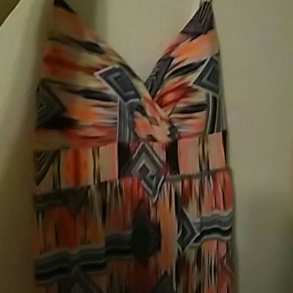 Geometric print dress