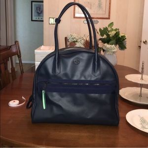 Blue and green Lululemon Gym Bag