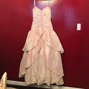 Strapless cream princess dress